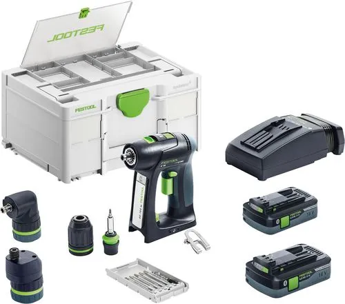 Festool Cordless Drill/Driver C 18 HPC 4.0 I-Set