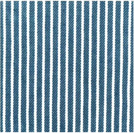 Denim Fabric 145cm 1701 Blue Stripes - 50cm