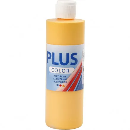 Plus Color hobby paint, yellow sun, 250 ml/ 1 fl.