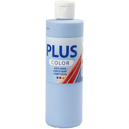Plus Color hobby paint, sky blue, 250 ml/1 bottle.
