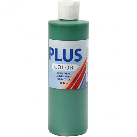 Plus Color hobby paint, brilliant green, 250 ml/1 bottle.