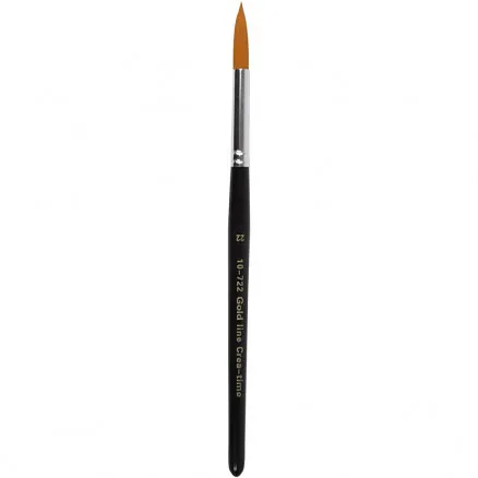 Gold Line Brushes, L: 21 cm, W: 8 mm, round, 6 pcs/6 pk.