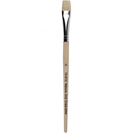 Nature Line Brushes, L: 19 cm, W: 11 mm, flat, 12 pcs/12 pk.